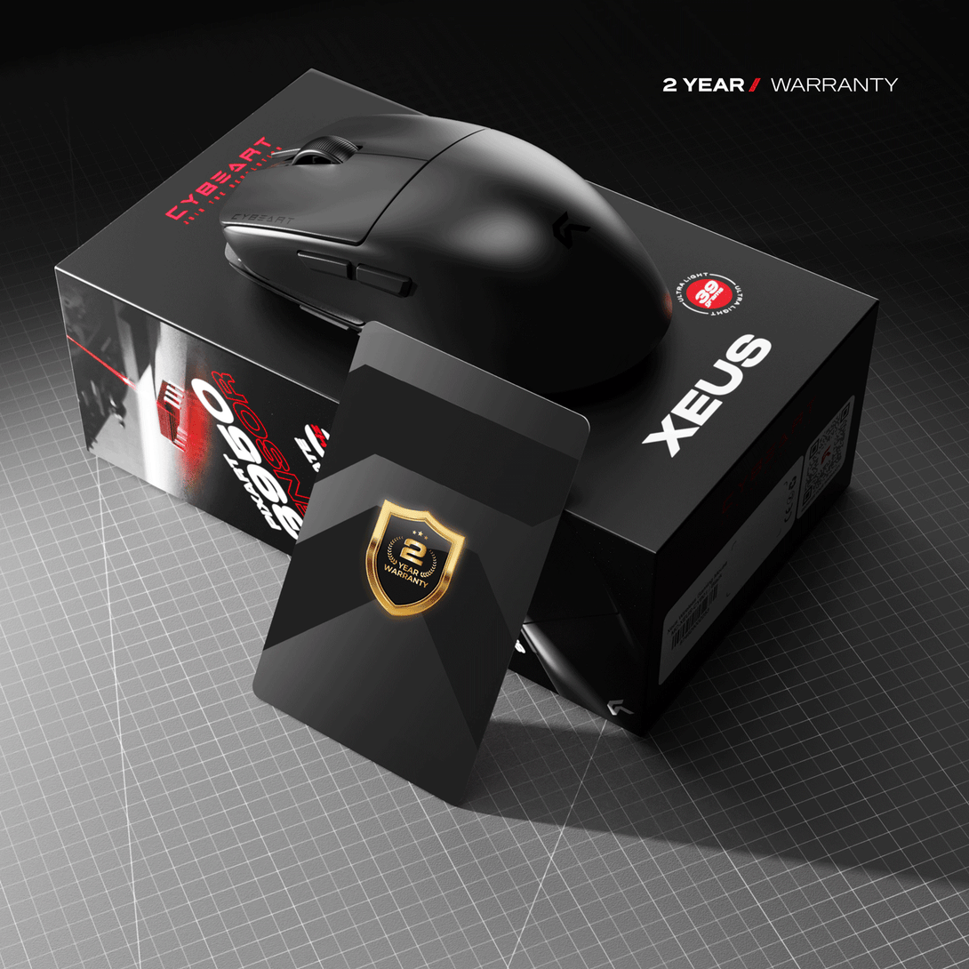 Cybeart | Xeus 8K Polling 39g Superlight Tri-Mode Wireless Gaming Mouse ...