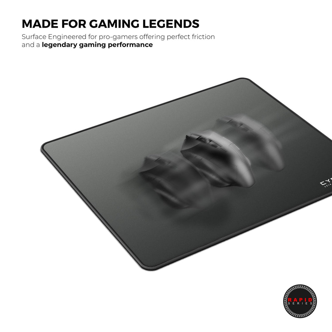 Cybeart Ghost Black Gaming Mouse Pad - Medium 300mm